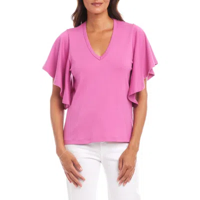 KAREN KANE KAREN KANE FLUTTER SLEEVE T-SHIRT