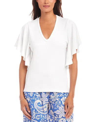 KAREN KANE FLUTTER SLEEVE TOP