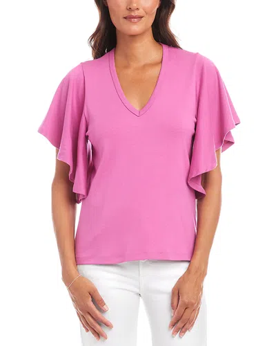 KAREN KANE FLUTTER SLEEVE TOP