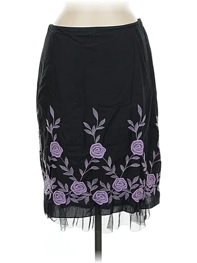 Pre-owned Karen Kane Formal Skirt In Black