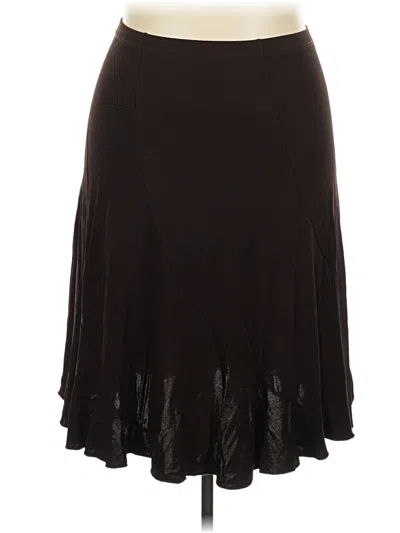 Pre-owned Karen Kane Formal Skirt In Black