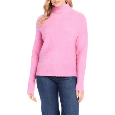 KAREN KANE KAREN KANE FUNNEL NECK BOUCLÉ SWEATER