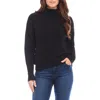 Karen Kane Funnel Neck Sweater In Black