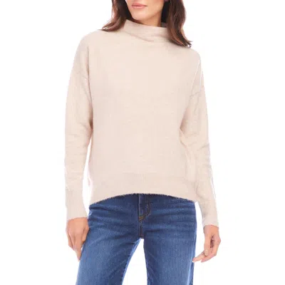 Karen Kane Funnel Neck Sweater In Neutral