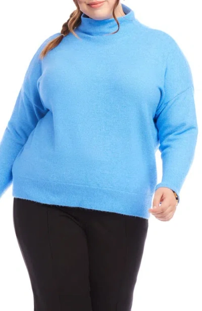 Karen Kane Funnel Neck Sweater In Sea