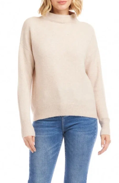 Karen Kane Funnel Neck Sweater In White