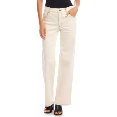 Karen Kane High Waist Wide Leg Jeans