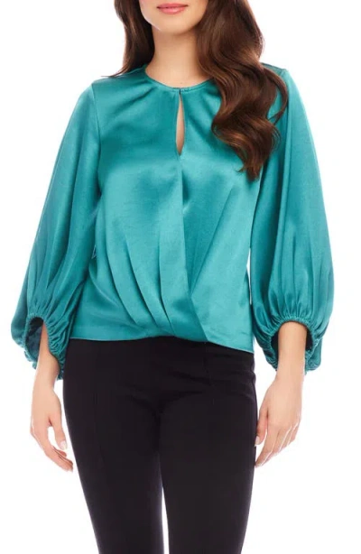 KAREN KANE KAREN KANE KEYHOLE SATIN TOP