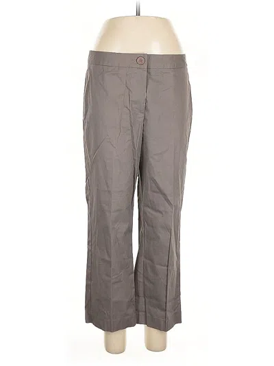 Pre-owned Karen Kane Khaki Pant In Gray