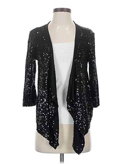 Pre-owned Karen Kane Kimono In Black