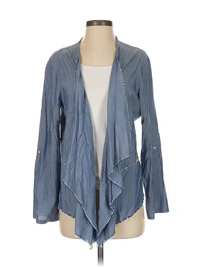 Pre-owned Karen Kane Kimono In Blue