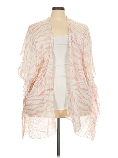 Pre-owned Karen Kane Kimono In Pink