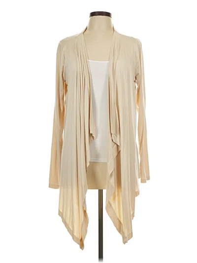 Pre-owned Karen Kane Kimono In Tan