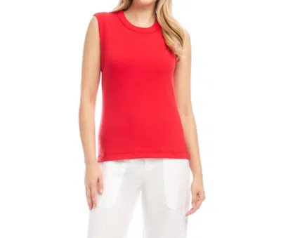 KAREN KANE KNIT TANK TOP IN CHERRY