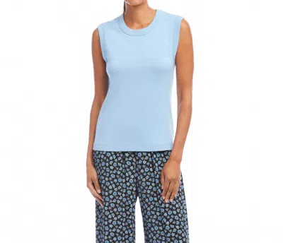 KAREN KANE KNIT TANK TOP IN LAKE