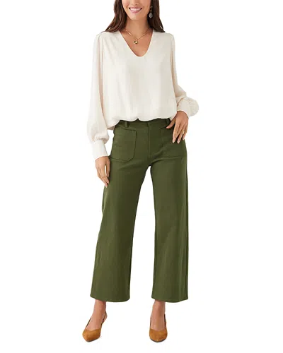 Karen Kane Lauren Ankle Flare Pants In Green