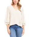 Karen Kane Layered Bracelet Sleeve Top In White