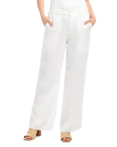 KAREN KANE LINEN WIDE LEG TROUSERS