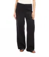 Karen Kane Rhinestone Embellished Wide Leg Trousers In Black