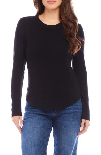 Karen Kane Long Sleeve T-shirt In Black