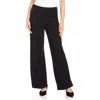 Karen Kane Patch Pocket Wide Leg Linen Pants In Black
