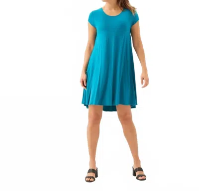 Karen Kane Maggie Trapeze Mini Dress In Teal In Multi