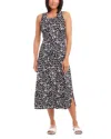 Karen Kane Dot Print Sleeveless Jersey Midi Dress In Print