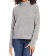 Karen Kane Mock Neck Boucle Sweater