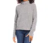 Karen Kane Mock Neck Boucle Sweater