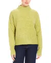 Karen Kane Mock Neck Boucle Sweater In Moss