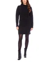 Karen Kane Mock Neck Sweater Dress In Black