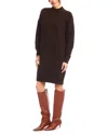 Karen Kane Mock Neck Sweater Dress In Black