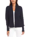 Karen Kane Cropped Cardigan Sweater In Navy In Navy