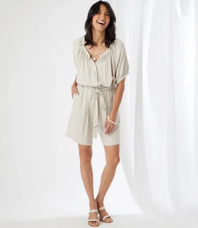 Karen Kane Penelope Paperbag Waist Shorts In Natural In Neutral