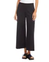 Karen Kane Petite Cropped Wide Leg Pants In Black