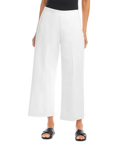 KAREN KANE PETITE CROPPED WIDE LEG PANTS