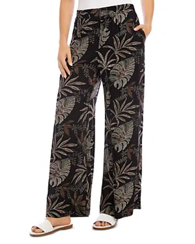 Karen Kane Petite Wide Leg Pants In Print