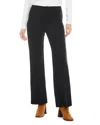 Karen Kane Patch Pocket Wide Leg Linen Pants In Black