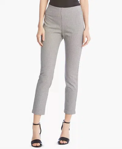 Karen Kane Piper Mini Houndstooth Pants In Black And White In Gray