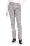Karen Kane Straight Leg Trousers In Plaid In Plaid