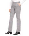 Karen Kane Straight Leg Trousers In Plaid In Plaid