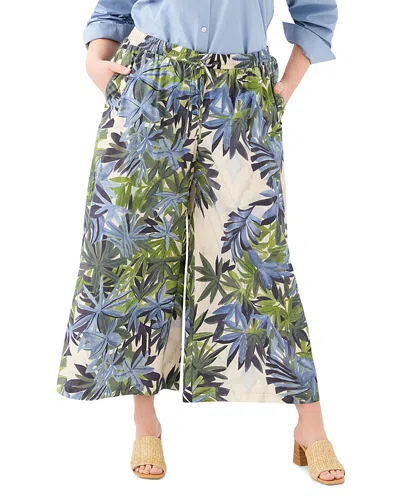 Karen Kane Plus Drawstring Ankle Pants In Animal Print