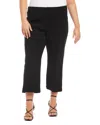 Karen Kane Plus Seam Front Pants In Black