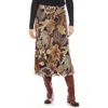 Karen Kane Print Bias Cut Midi Skirt In Print