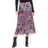 Karen Kane Print Bias Cut Midi Skirt In Print