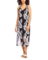 KAREN KANE PRINTED MESH MIDI DRESS