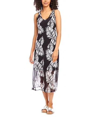 Karen Kane Printed Mesh Midi Dress In Multi