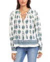 Karen Kane Printed Peasant Blouse In Print