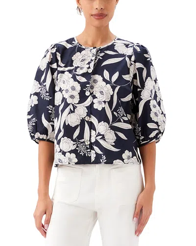 Karen Kane Puff Sleeve Blouse In Multi