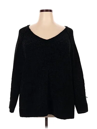 Pre-owned Karen Kane Pullover Sweater In Black